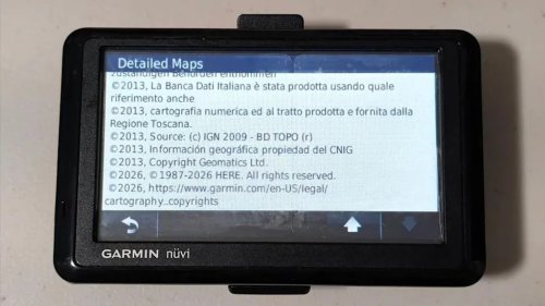 15-year-old Garmin GPS still holds a charge, and even got a 2026 map update