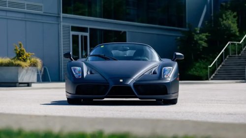 The World’s Only Matte Black Ferrari Enzo Was Built For Royalty, Now It’s For Sale