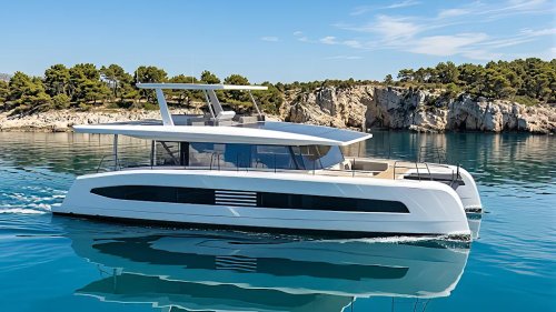 This New 60-Foot Solar-Powered Catamaran Combines German Tech With Italian Style