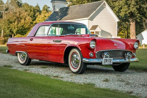 Torch Red 1955 Thunderbird With a Rebuilt 312 Y-Block Is Inching Up at Hagerty Marketplace