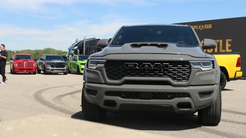 RAM, 2027 Ram SRT Rumble Bee Revealed as a Shorty Street Truck With 777-HP V8