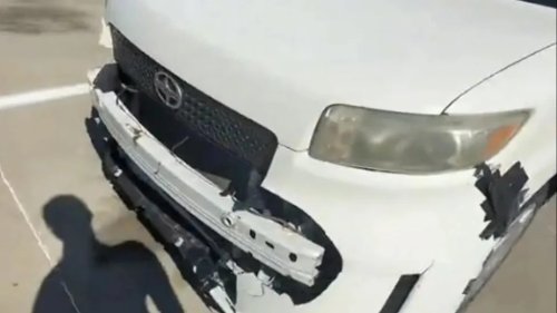 Toyota, A Toyota Driver Decided To Fix Her Damaged Car With Duct Tape