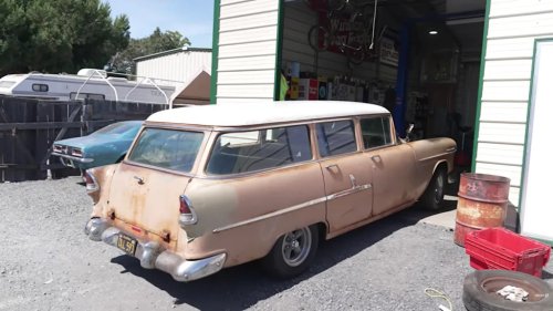 Abandoned '55 Chevy Wagon Has Been Sitting Since 1982 — Will It Run Again?