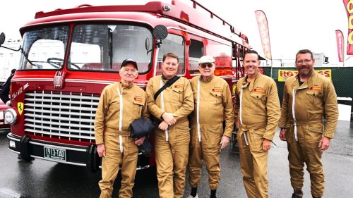 Fiat, Ferrari, This Fabulous Fiat Ferrari Hauler was the Star of Pebble Beach
