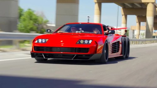 Ferrari, Ferrari Testarossa, Ferrari Testarossa 6x6 Somehow Exists And Just Took Its First Drive