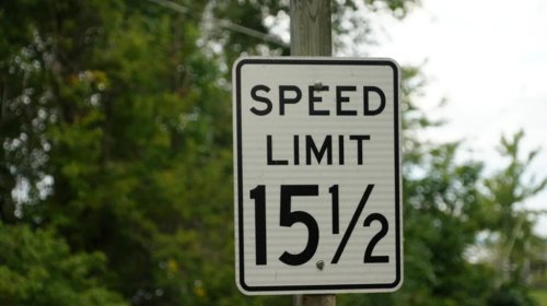 Why Do Some Speed Limit Signs Have Fractions?