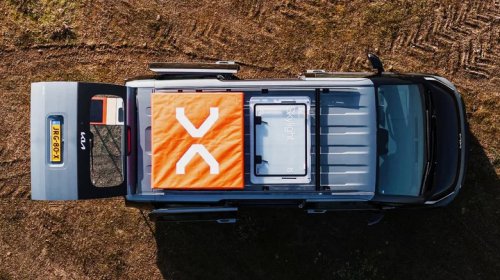 Kia, Ultra-Simple Conversion Turns This Kia Van Into A Full-On Camper
