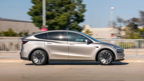 We Got Up Close With Tesla’s Longboi Model Y L. Here’s What Stands Out.