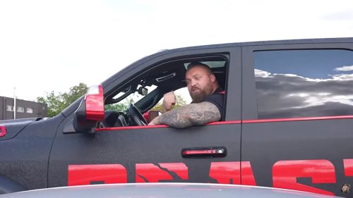 The World's Strongest Man Buys A Ram 3500 So He Can Tow His Tank