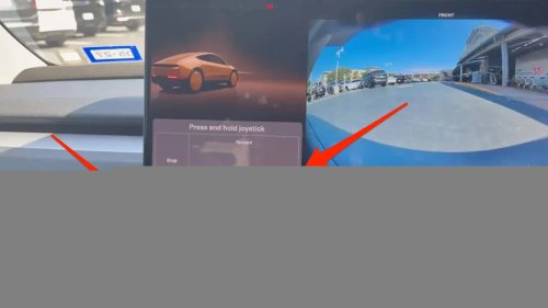 Tesla Cybercab's Backup Steering Wheel Is A Giant On-Screen Joystick