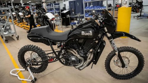 Buell Might Turn Its Insane V-Twin Hill Climb Motorcycle Into a Production Adventure Bike