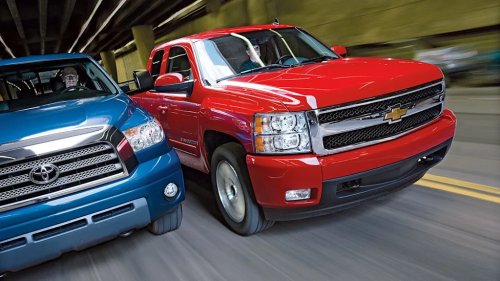 Toyota, Chevy, Toyota Came for Chevy’s Truck Crown. The Silverado Wasn’t Ready to Give It Up.