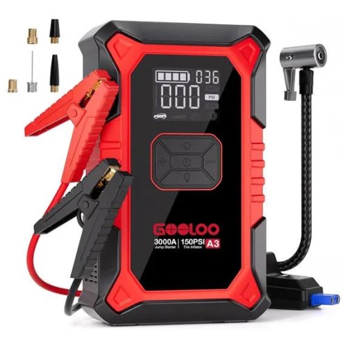 Ditch roadside assistance for a $38 tire inflator and jump starter combo