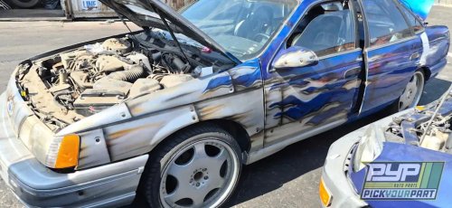 ‘Pimp My Ride’ Ford Taurus Just Hit a Pick-Your-Part Junkyard in California