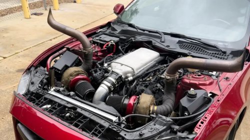 Ford, Ford Mustang, This 1,000-HP Twin-Turbo Ford Mustang Turns Its Engine Bay Into A Flamethrower