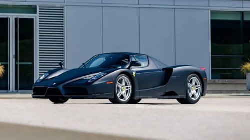 Ferrari, Ferrari Enzo, The World’s Only Matte Black Ferrari Enzo Was Built For Royalty, Now It’s For Sale