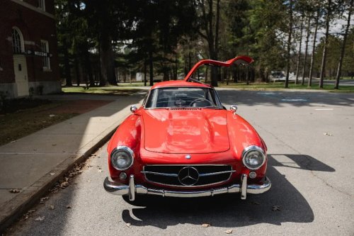 Fire Engine Red 1955 Mercedes-Benz 300SL Gullwing Heads to the Block at Saratoga Motorcar Auction