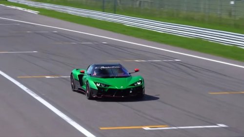 SuperCar, Watch the Gallardo-derived Pambuffetti PJ-01 supercar roar around the Monza track with pure V10 sounds