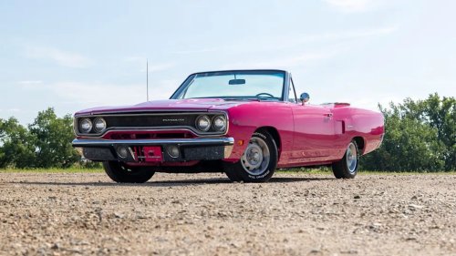 Plymouth, This 1970 Plymouth Road Runner Convertible Is Pretty In Pink And Seriously Rare