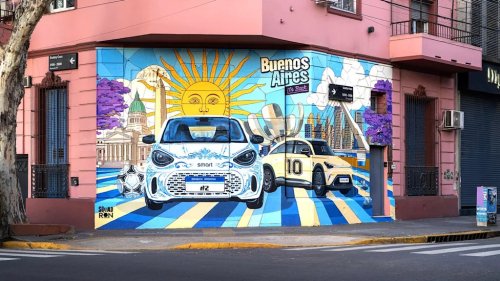 Smart, Smart Uses Hand-Painted Murals in Cities Around the World to Reveal Its Electric Fortwo Follow-Up
