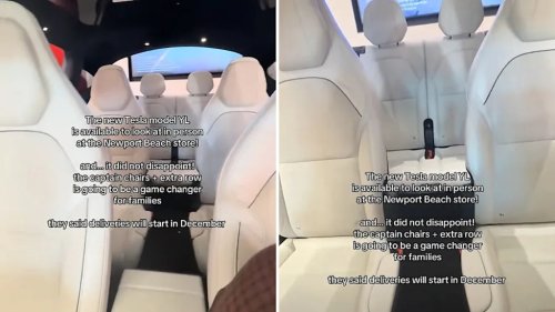Tesla's Model Y L 'did not disappoint' in person, with captain's chairs and fold-flat 3rd row