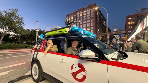 'Just silly enough to be perfect' — I’ve seen Rivian’s Ghostbusters Ecto-R1 in action, and it's packed with Halloween tricks