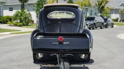 Volkswagen, Volkswagen Beetle, 1957 Volkswagen Beetle For Sale In Stunning Black Over Red, With Matching Trailer Listed At $...