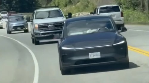 Tesla, Tesla FSD Foiled By Sunglasses On Driver Asleep At The Wheel On Canadian Mountain Pass
