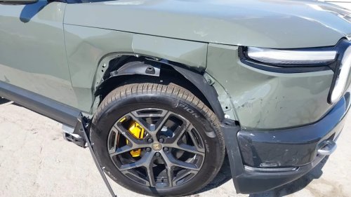Rivian, Someone Already Wrecked A Rivian R2 After Just 110 Miles