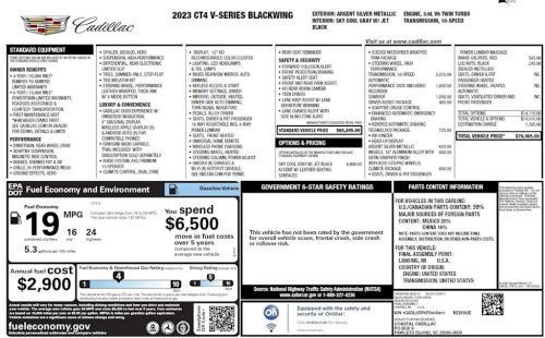 2023 Cadillac CT4-V Blackwing For Sale