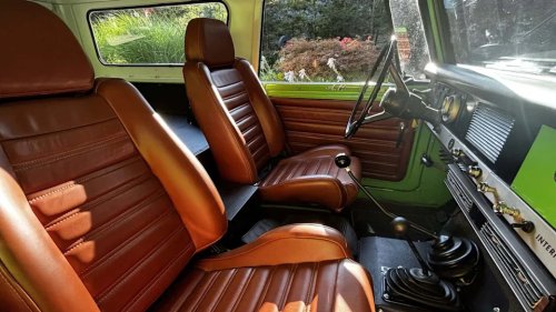 This 1970 Scout Sat In A Field For Years. Now It’s An EV With Its Original 4-Speed Manual