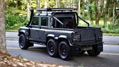 Land Rover, Rover, This Land Rover Defender Flying Huntsman Has Six Wheels, 700 HP, And Costs Nearly $300K