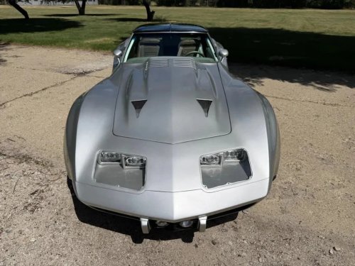 This One-Of-One '74 Corvette Crams a 502-HP Crate V8 Into a Greenwood Wide Body, and It's Yours for $38,995