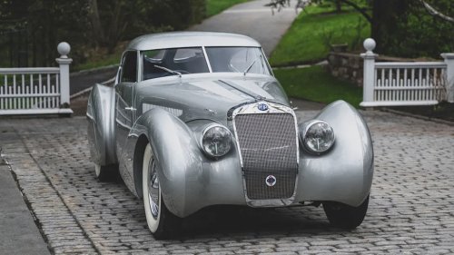 A 1937 Delage D8-120S Aerodynamic Coupe in Photos