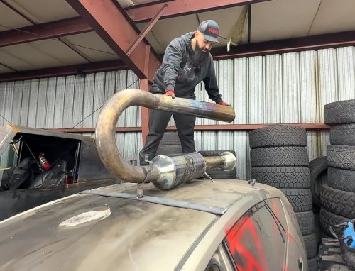 He Strapped a Homemade Jet Engine to a Toyota Prius—And Immediately Set the Roof on Fire