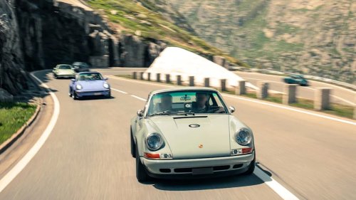 Singer-Reimagined Porsche 911s Take to the Swiss Alps in Photos