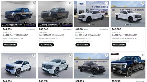 Only 212 New Ford F-150 Lightnings Are Left, And Discounts Are Huge