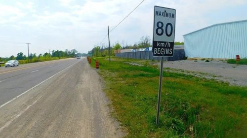 Here's Where You Can Find The Fastest Speed Limit Sign In Canada