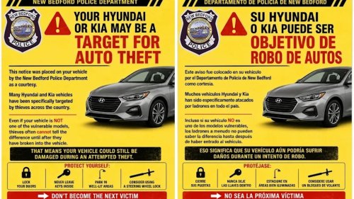 Kia, Hyundai, Kia And Hyundai Thefts Are Getting So Bad That Police Are Leaving Warning Cards On Windshields