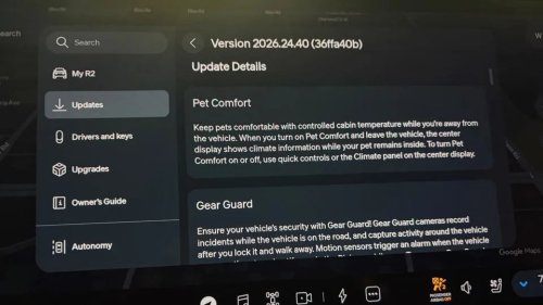 Rivian, New Features, Bug Fixes, QOL Updates In The First Rivian R2 OTA Update