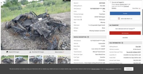 Top 10 Most Wrecked Corvettes Currently Listed on IAAI