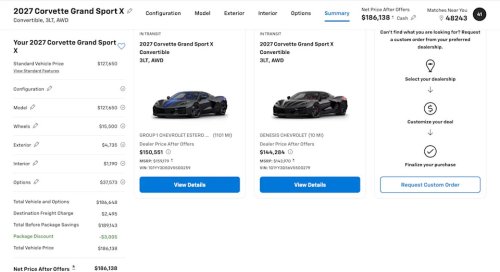 Chevy, Chevy's $186,138 Corvette Grand Sport X Is Near ZR1X Money