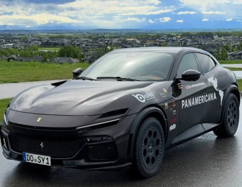 Ferrari, Ferrari Purosangue, This Man Drove His Ferrari 715 HP Purosangue Nearly 50,000 Miles With His Dog — Now He’s Chasing a Record