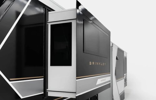 Brinkley’s New 41-Foot Fifth-Wheel Packs a Hidden Closet, 5 Slides, and a King Suite