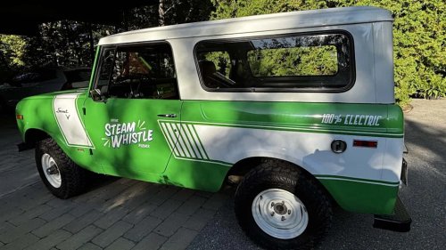 This 1970 Scout Sat In A Field For Years. Now It’s An EV With Its Original 4-Speed Manual