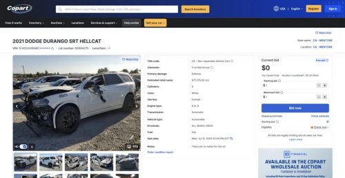 10 Wrecked Dodge Hellcats Are Sitting on Copart Right Now, Just Waiting for Someone Brave Enough to Rebuild Them
