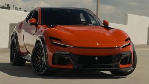 A Ferrari Purosangue Has Been Spotted With a New Widebody Kit