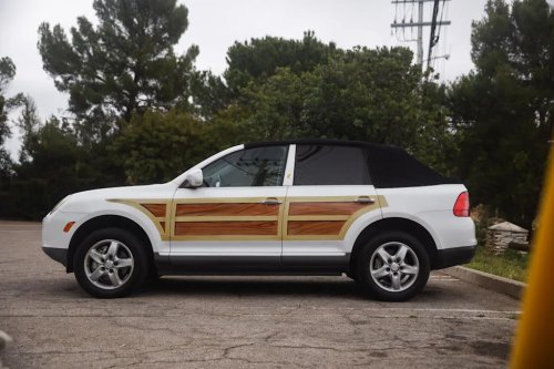 Porsche, Porsche Cayenne, Someone Actually Built A Faux Woodie Porsche Cayenne Convertible