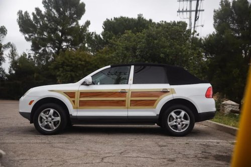 Porsche, Porsche Cayenne, Someone Actually Built A Faux Woodie Porsche Cayenne Convertible