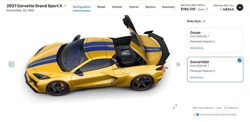 Chevy, Chevy's $186,138 Corvette Grand Sport X Is Near ZR1X Money